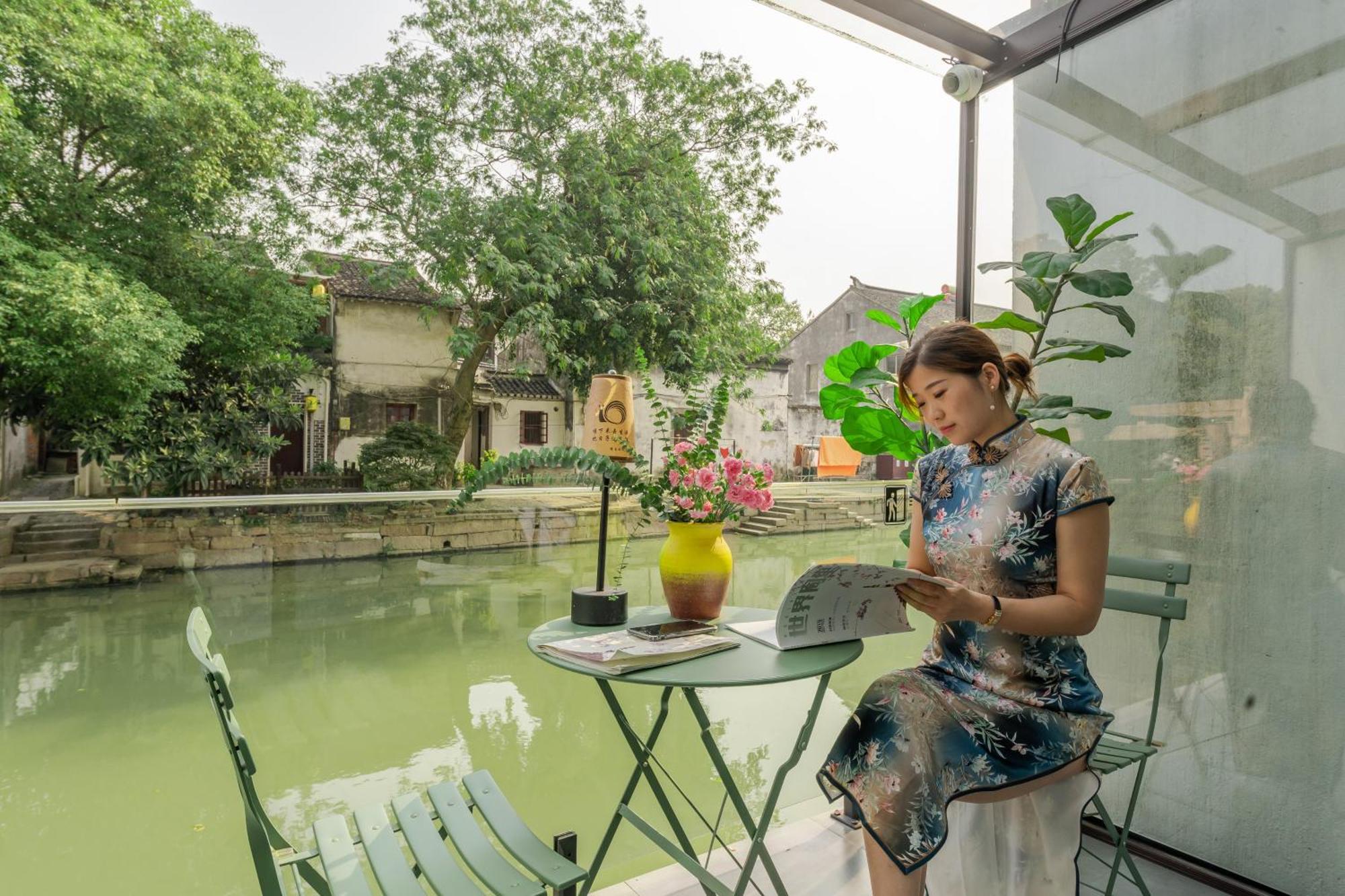 Tongli Slowlife River View Inn Сучжоу Экстерьер фото