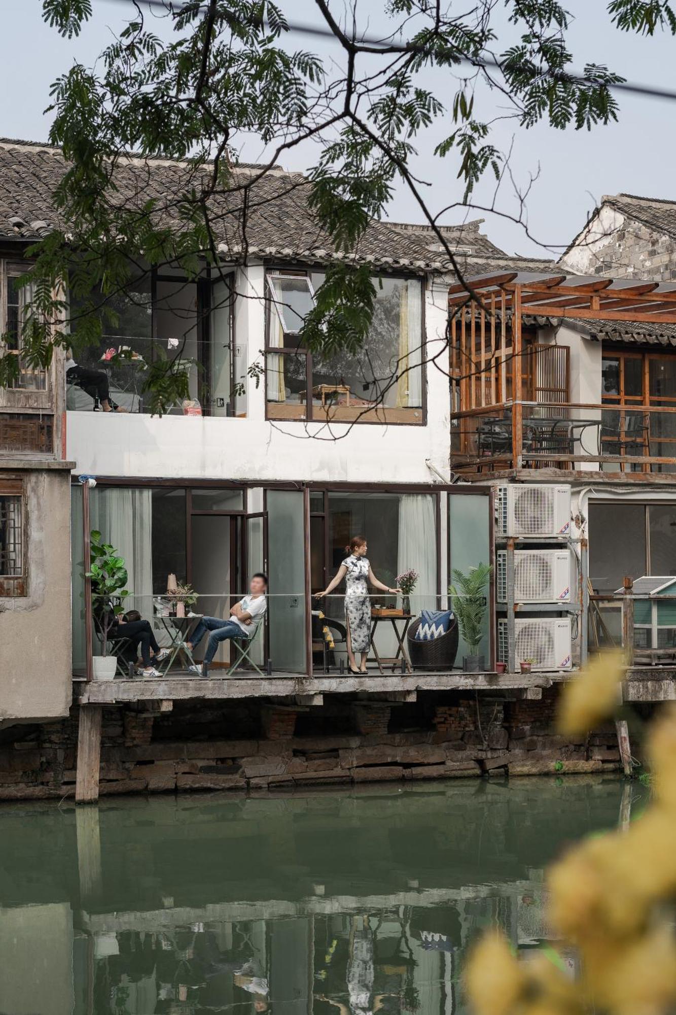 Tongli Slowlife River View Inn Сучжоу Экстерьер фото
