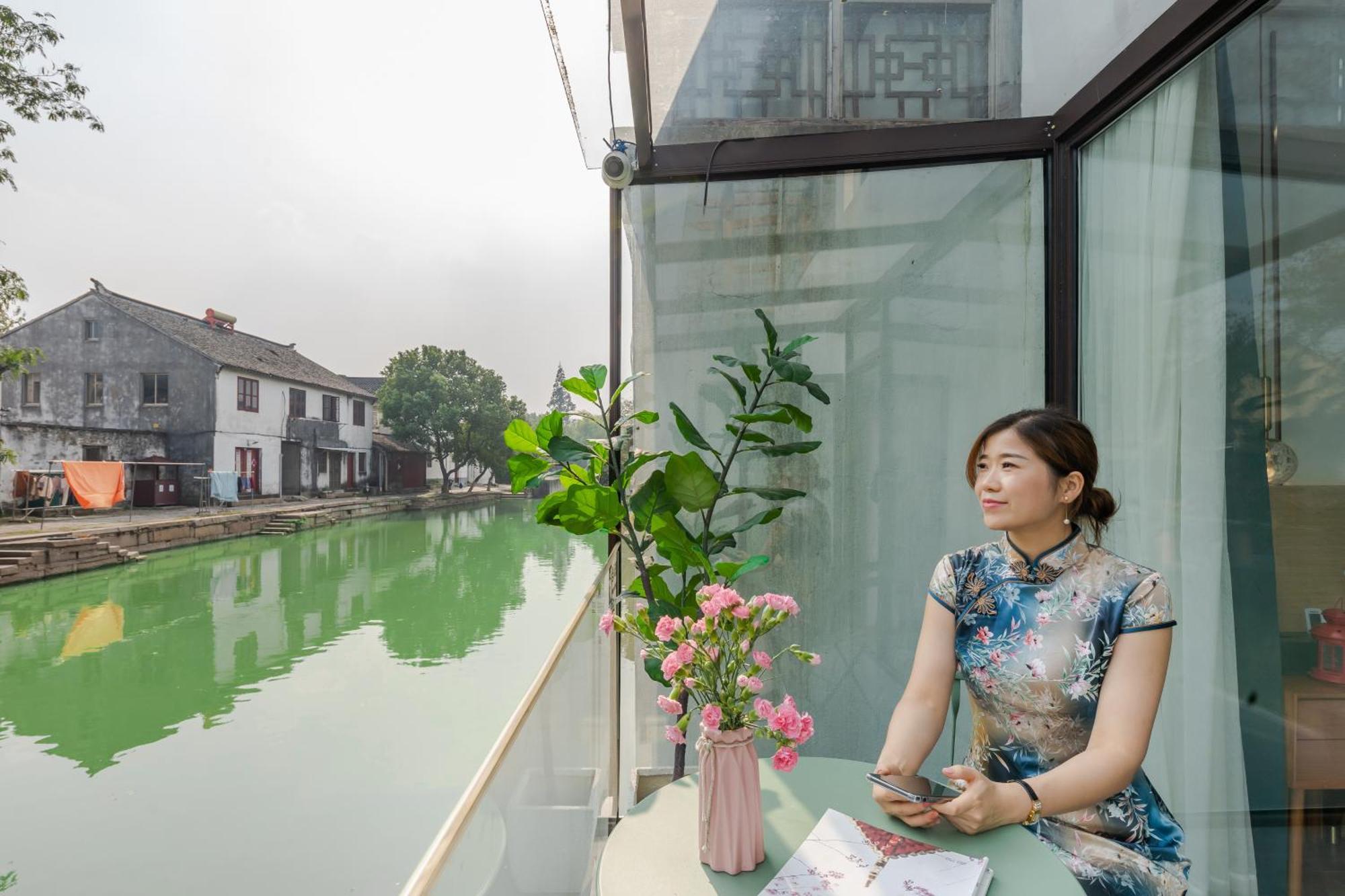 Tongli Slowlife River View Inn Сучжоу Экстерьер фото